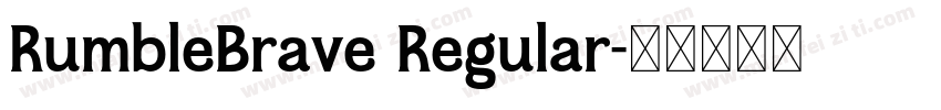 RumbleBrave Regular字体转换